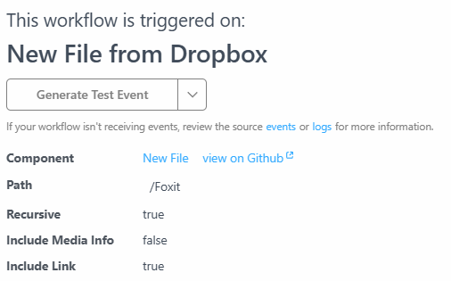 Trigger details
